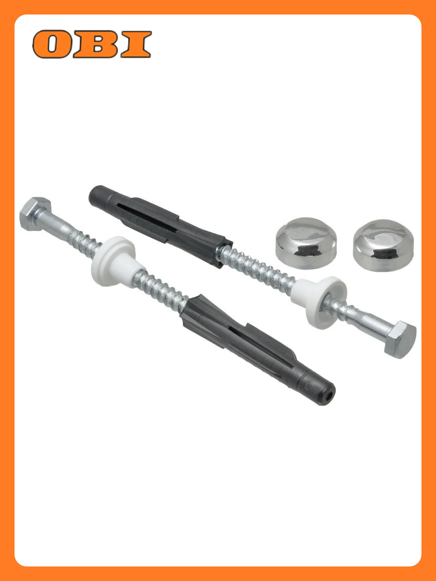 Крепление для унитаза MasterProf хром пластик 7 см x 7 см