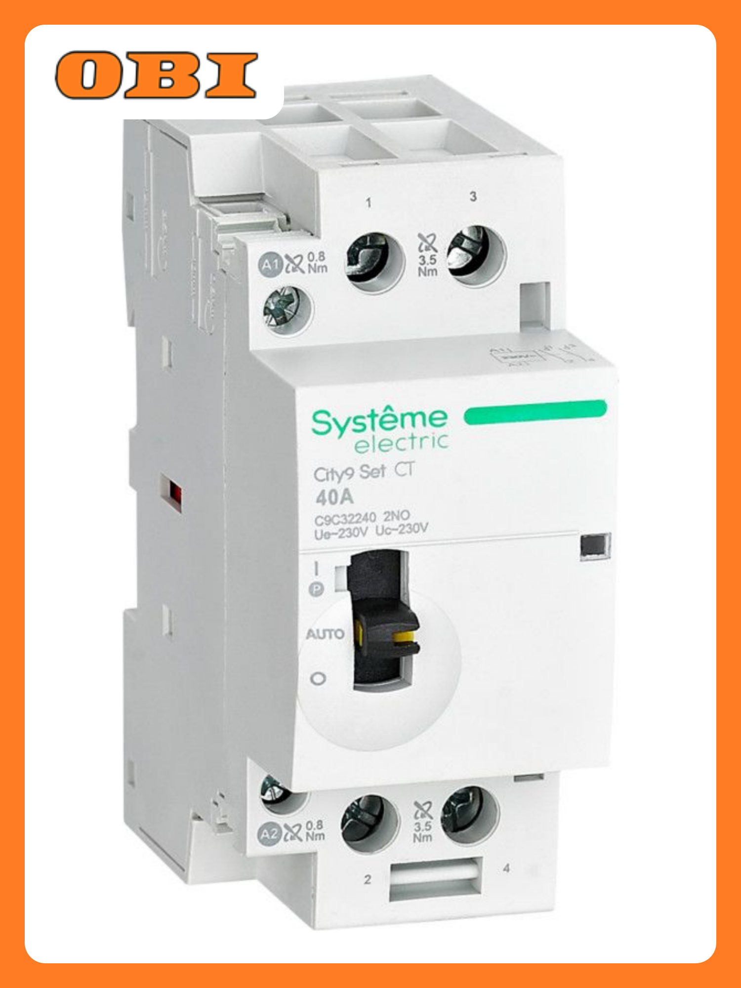 Контактор Systeme Electric City9 Set SE C9C32240 2НО 40A AC230-230V