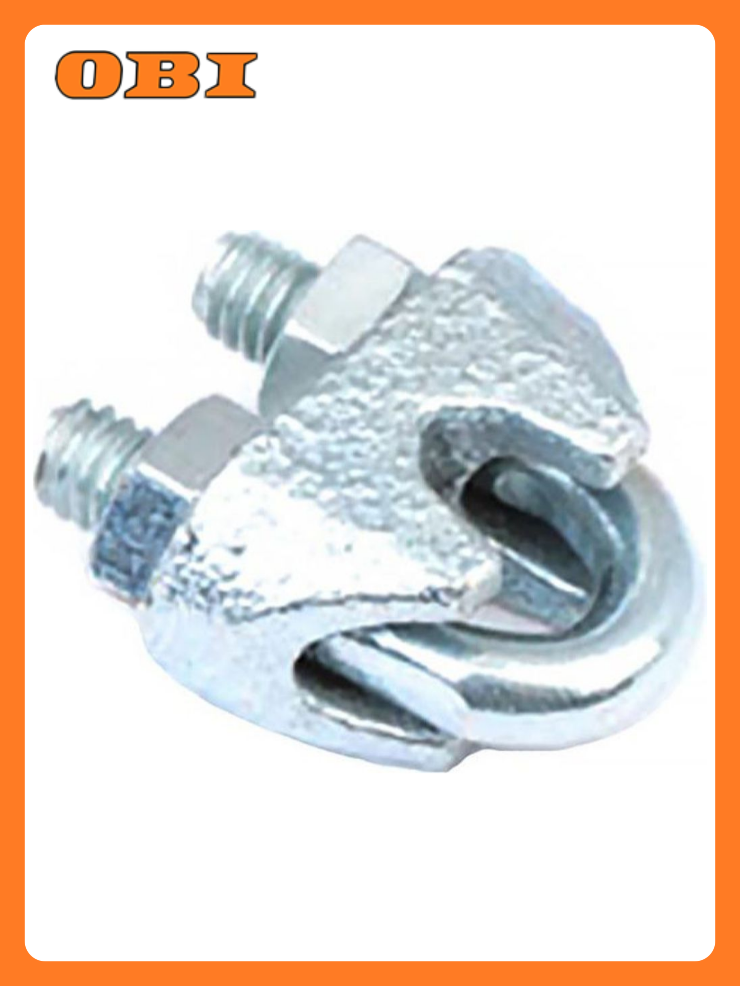 Зажим троса c болтом и гайкой DIN 741 сталь 3 мм 2 шт