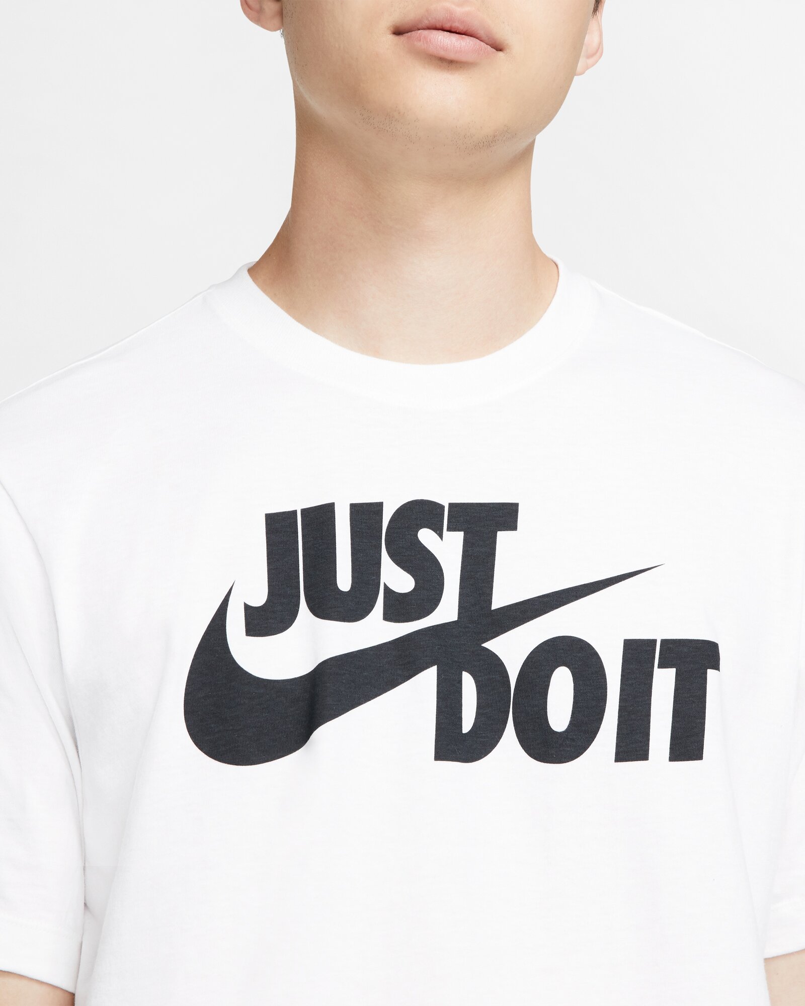 Футболка NIKE JUST DO IT, 1 шт., размер S, белый/черный — фото 1