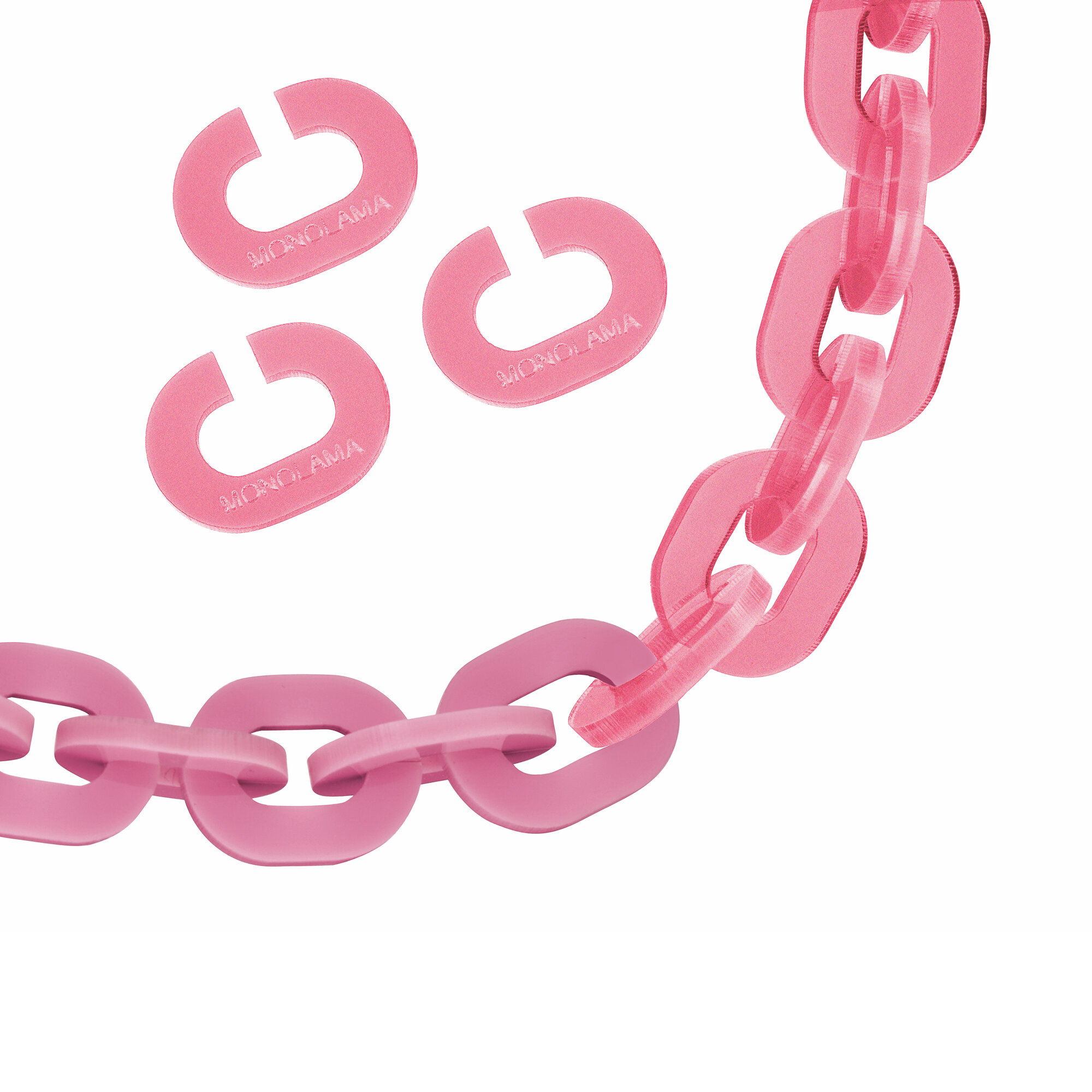 Колье MONOLAMA, длина 42.5 см, розовый — фото 1