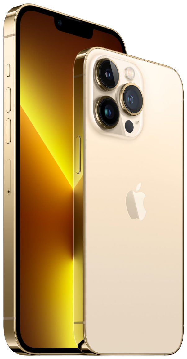 Смартфон Apple iPhone 13 Pro 128 ГБ, золотой, gold, Как новый — фото 1