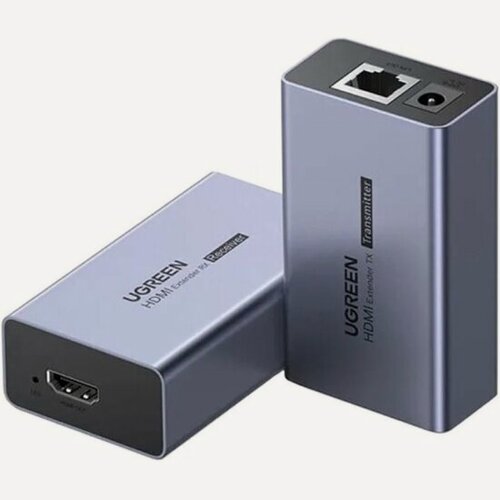 Изображение товара Удлинитель HDMI Ugreen сигнала CM609, длина кабеля 1,5м, до 50м,(90811EU) серый