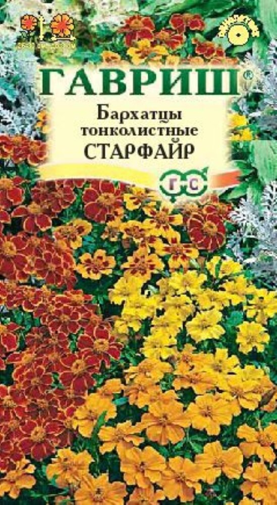 Бархатцы тонк. Старфайер микс 01г Одн 30см (Поиск)