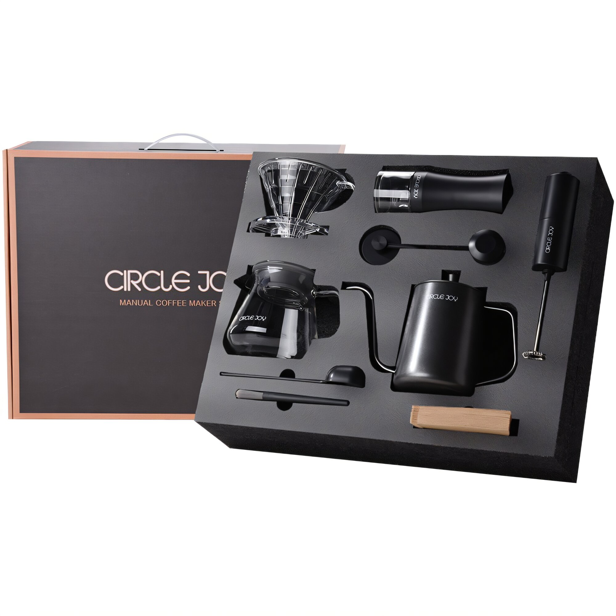 Подарочный набор Circle Joy Manual Coffee Maker Set 9 in 1 для приготовления кофе CN — фото 1