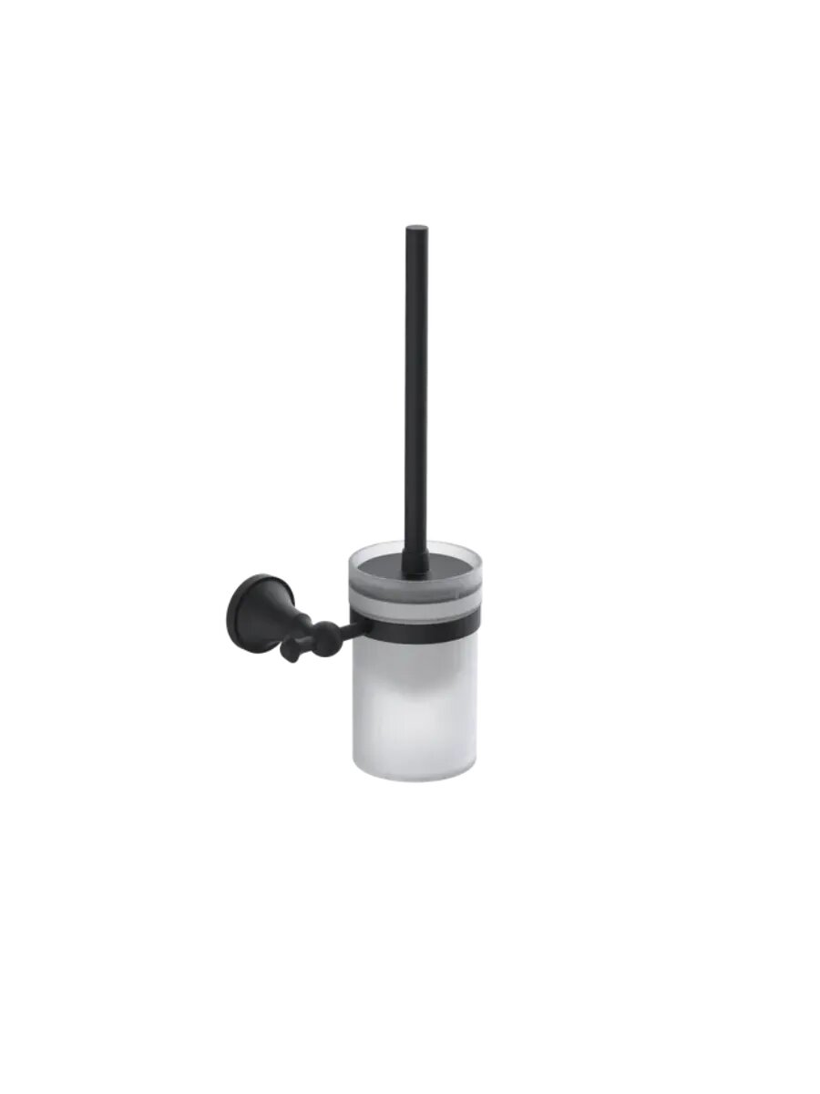 Туалетный ершик Diadonna, металлический, пластиковый, черный, настенный, нержавеющая сталь