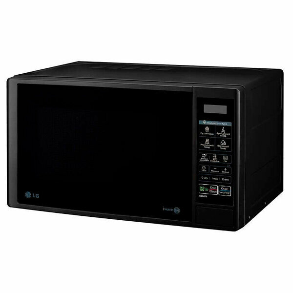 Микроволновая печь - СВЧ LG MS2042DB, 20л, 700Вт, электронное управление, черный — фото 1