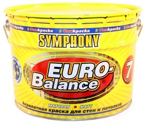 Краска интерьерная Symphony Euro Balance 7 база А 0,9 л