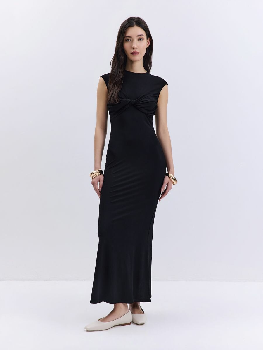 Платье TOPTOP Весна-лето 2025, размер XS, черный