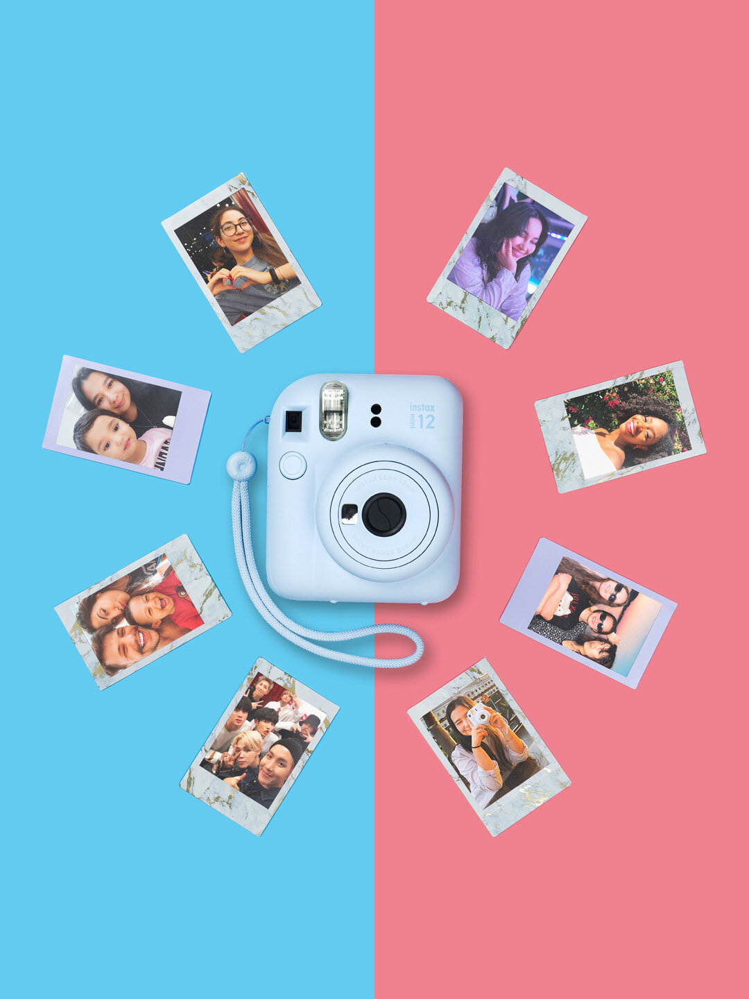 Фотоаппарат моментальной печати Fujifilm Instax Mini 12, голубой