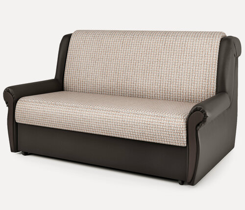 Изображение товара Диван-кровать Шарм-Дизайн Аккорд М 140х194 см, диван раскладной, аккордеон, прямой, рогожка бежевый