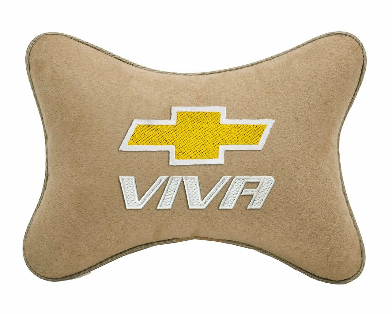 Подушка на подголовник бежевая алькантара CHEVROLET Viva