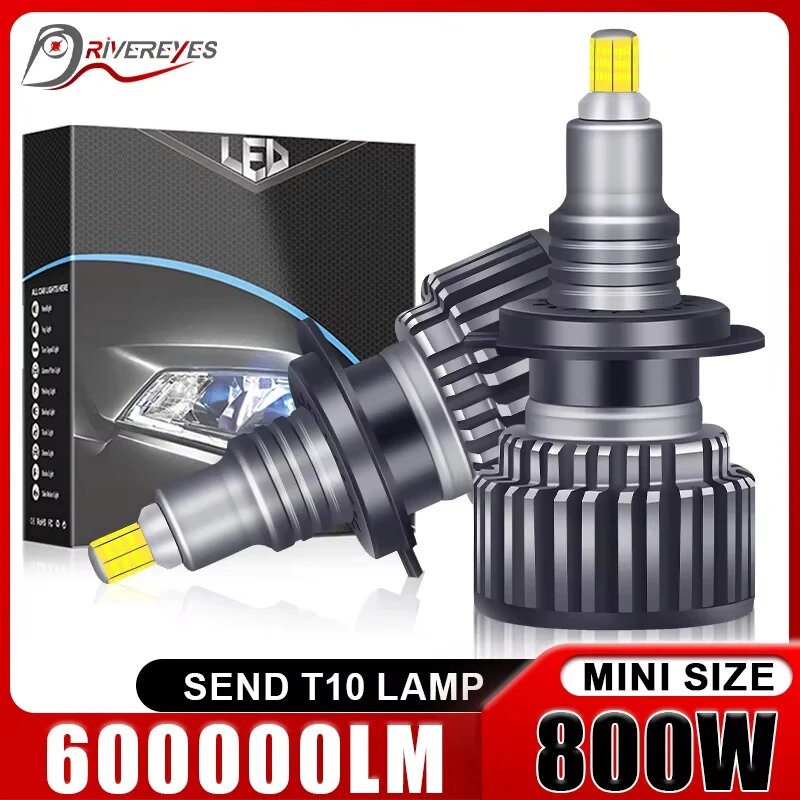 2 шт. автомобильные фары H7 LED H4 H11 Canbus LED H8 HB4 HB3 9005 9006 880 H27 H1 светодиодные противотуманные фары CSP 6000K 24V 2 года гарантии 6000 К Холодный Белый 600000Lm H8