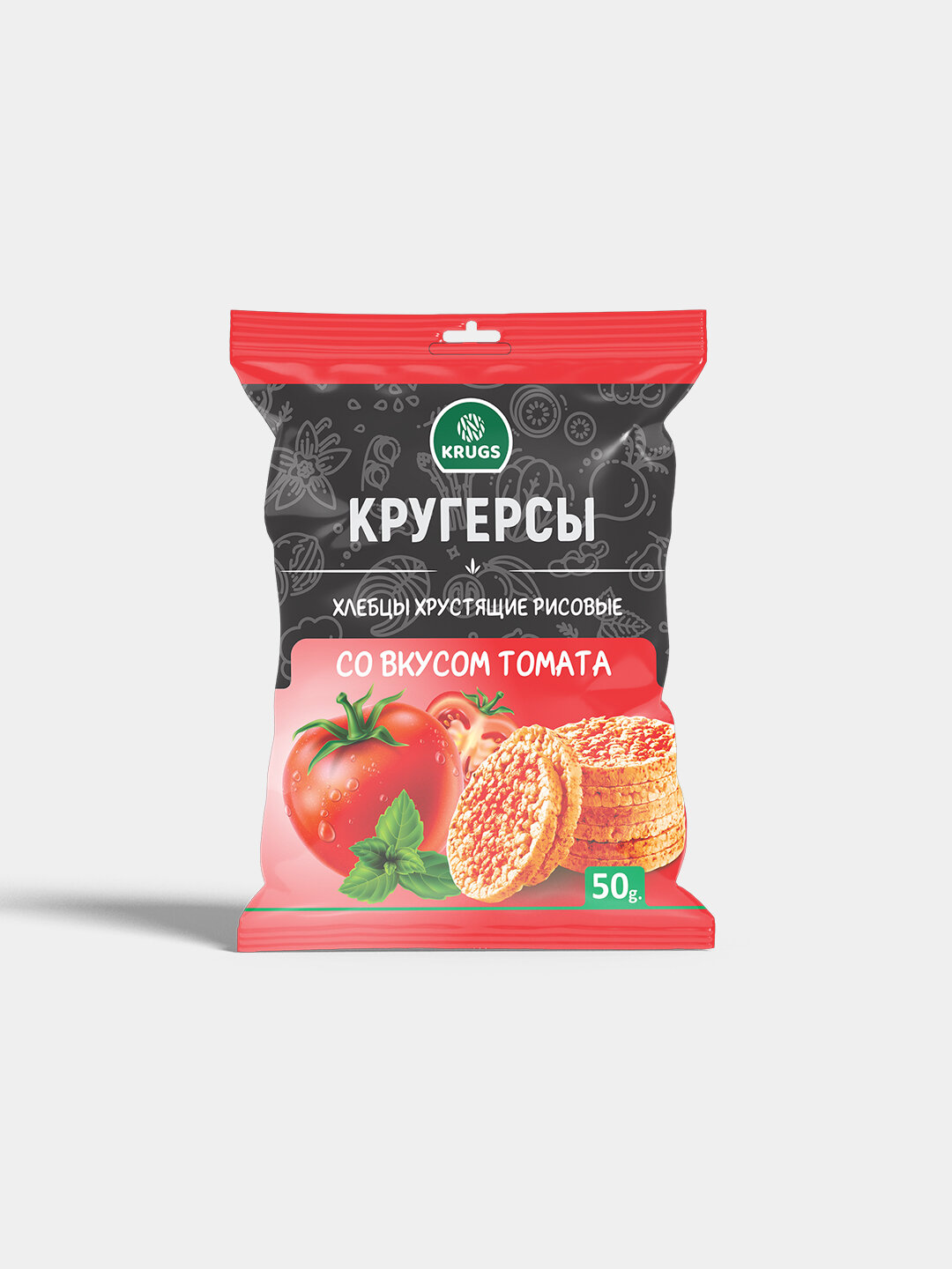 Хлебцы рисовые цельно зерновые со вкусом томата