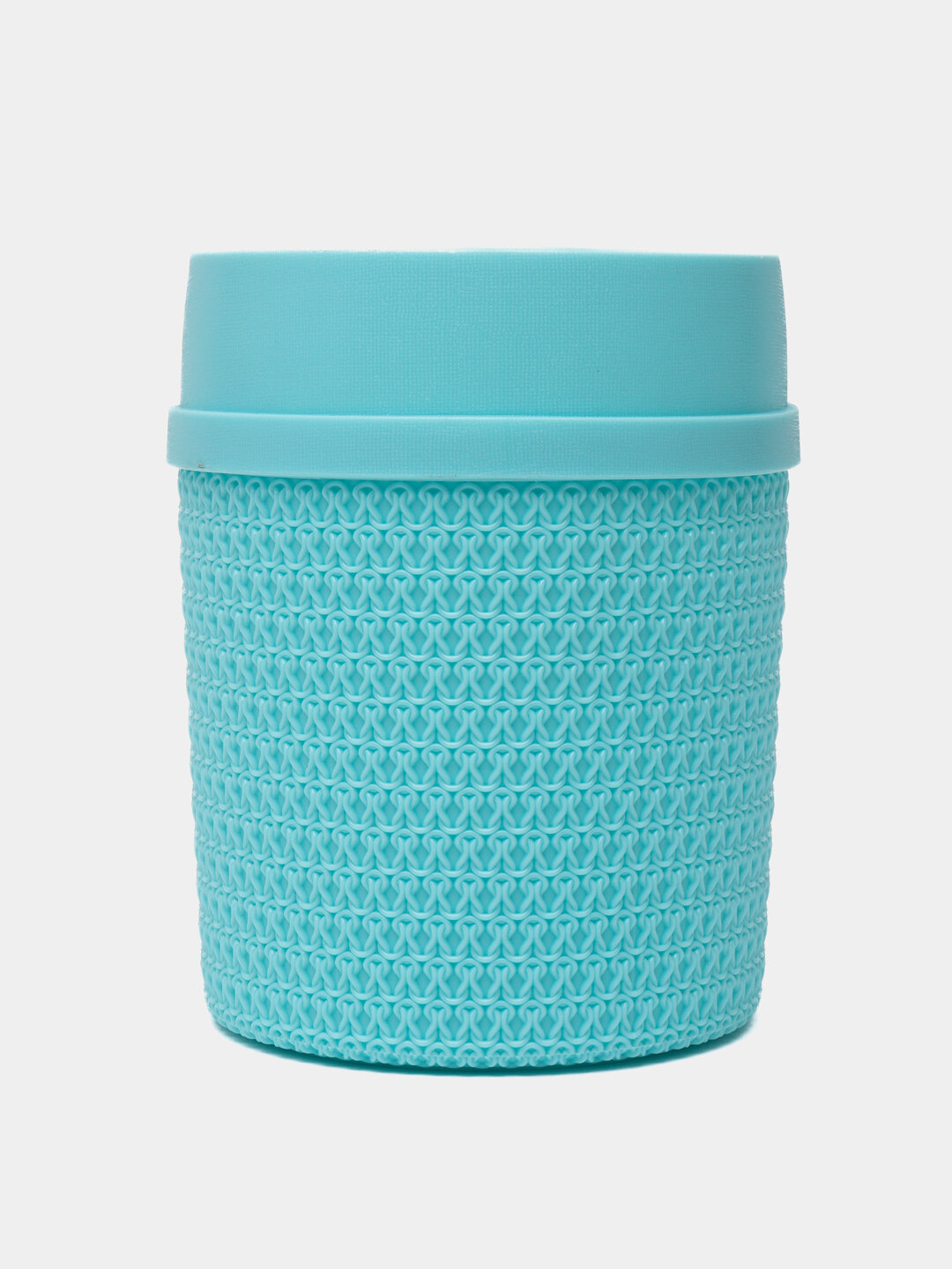 Компактное декоративное мусорное ведро с крышкой, урна, объем 1,3 л — фото 1