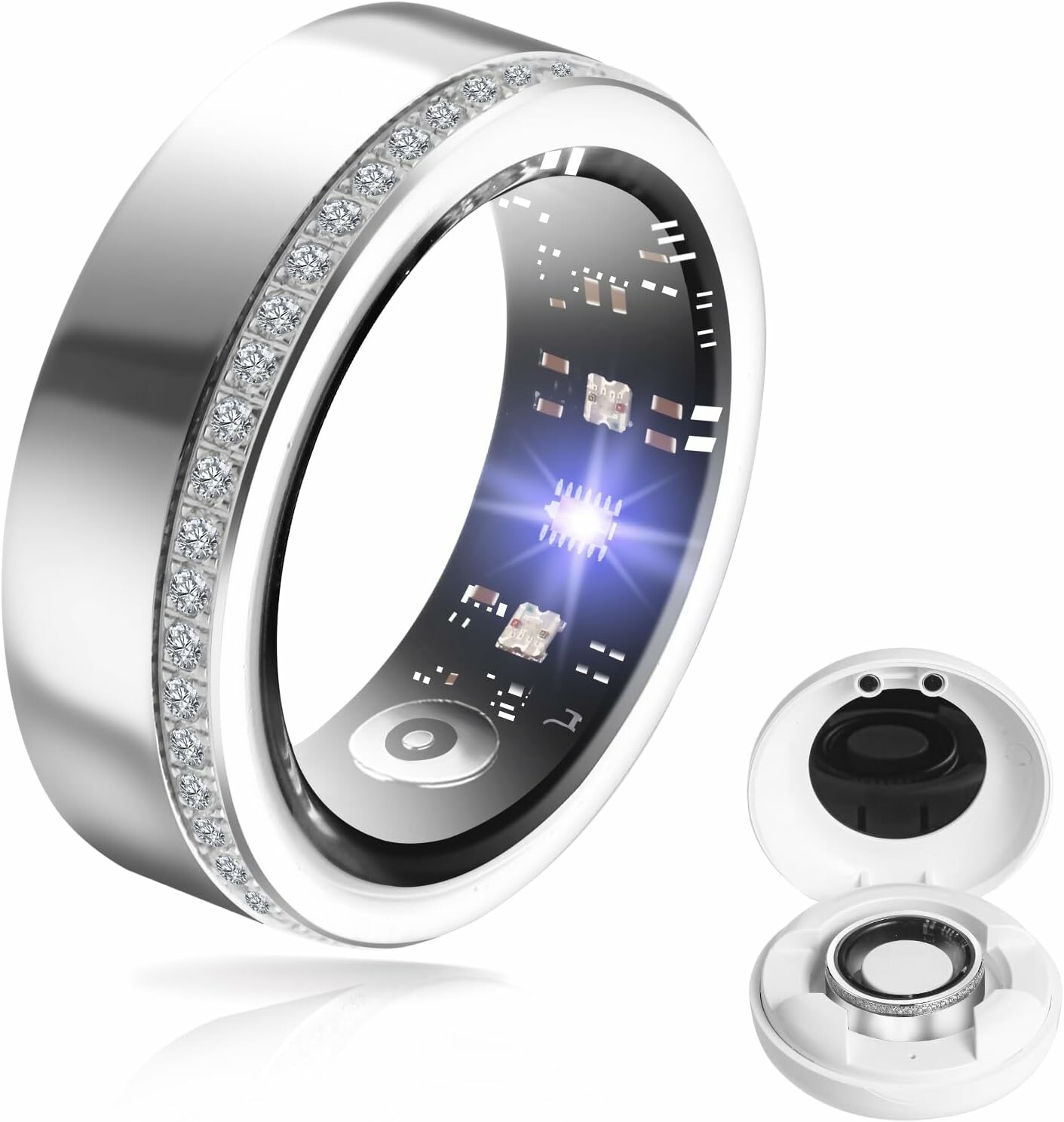 Smart Ring - водонепроницаемый IP68, фитнес-трекер, мониторинг здоровья, совместимый с iOS и Android