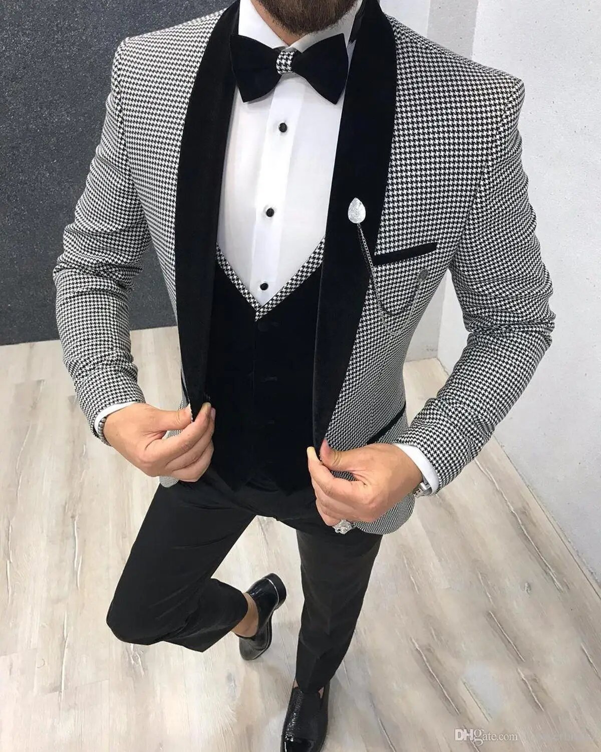Костюм классический GQER SUITS, размер 5XL, серый