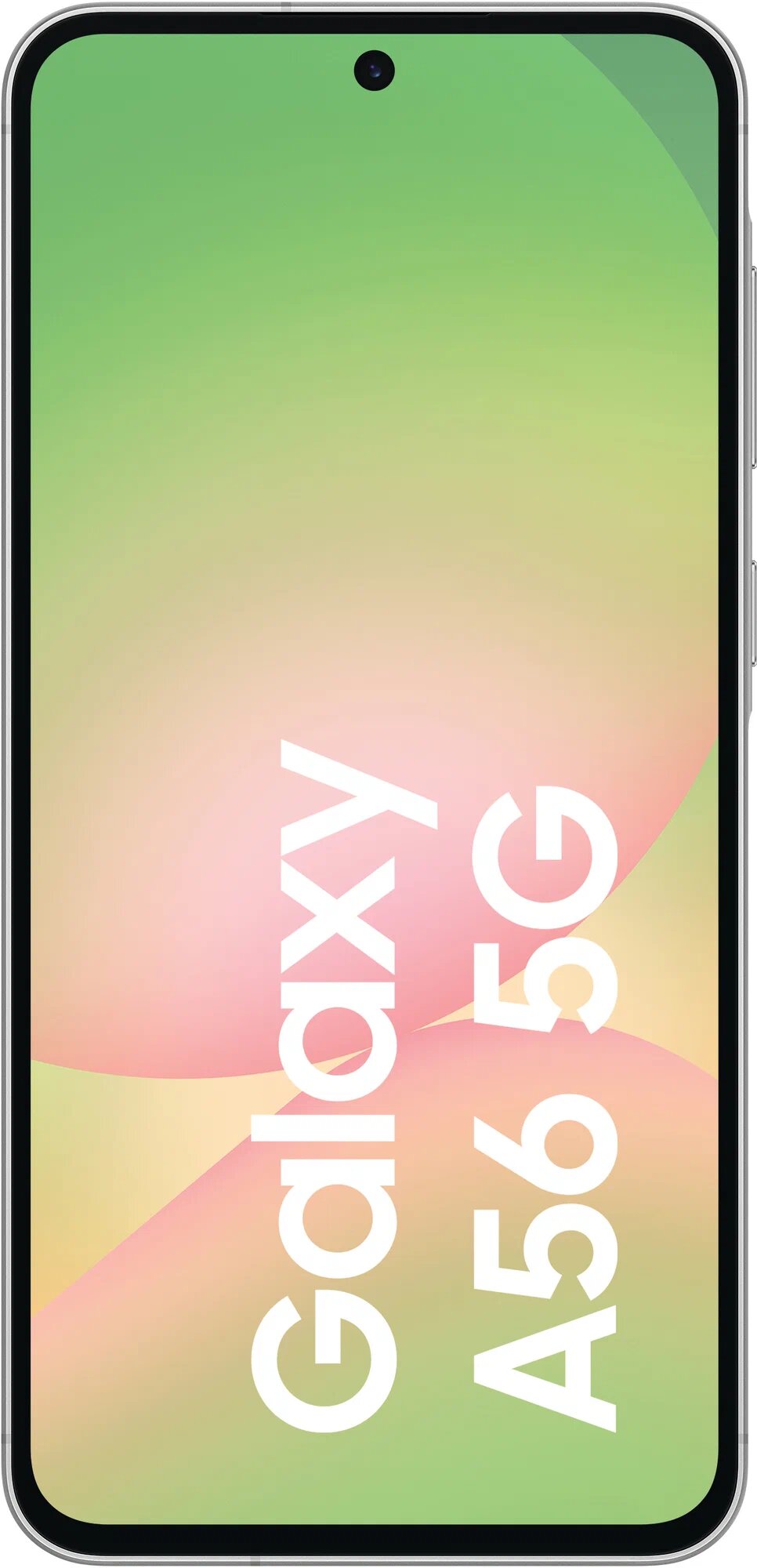 Серый Samsung Galaxy A56 12/256Гб, 5G, NFC, Dual: nano SIM+eSIM, Awesome Lightgrey (смартфон) — фото 1