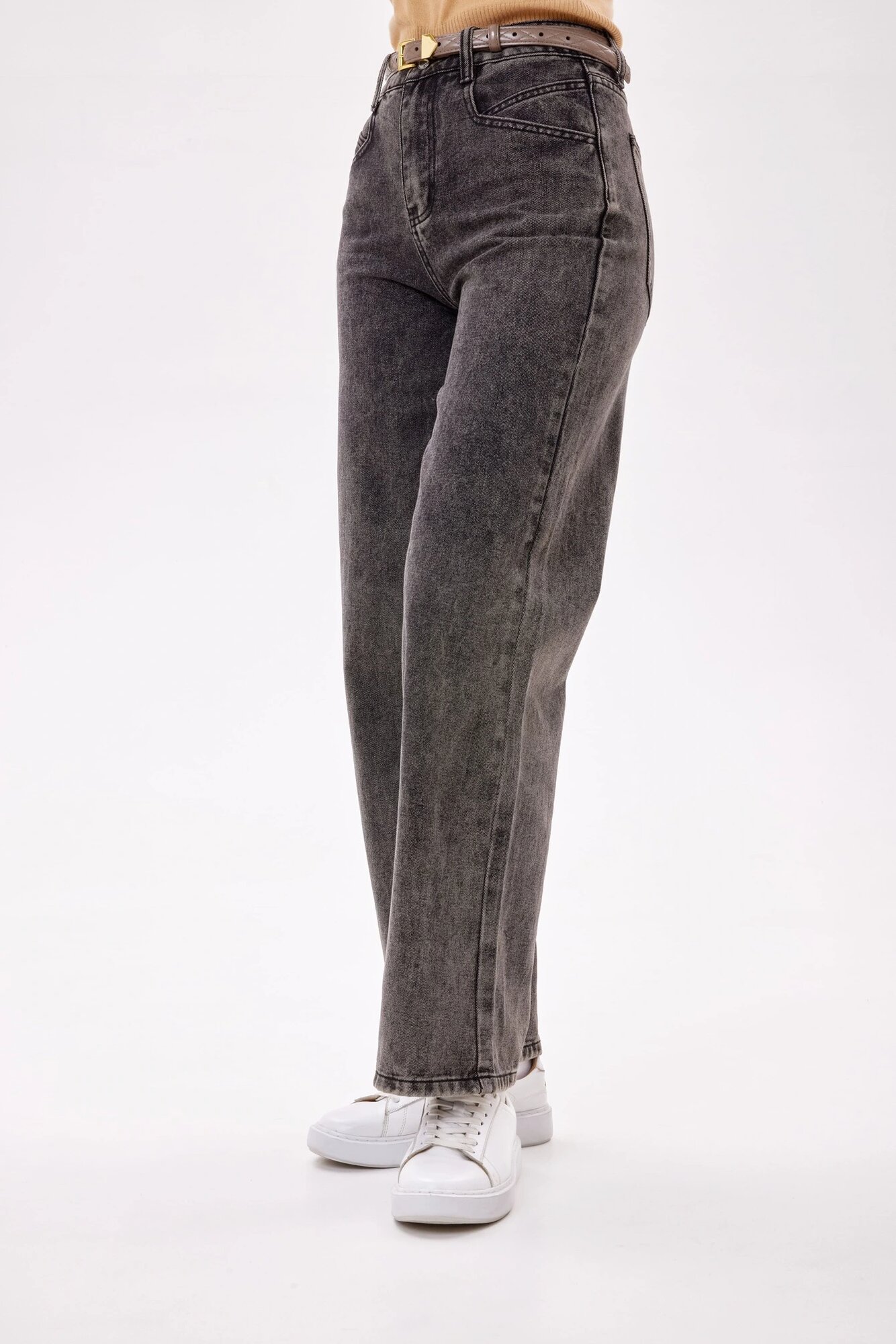 Джинсы Selfie, размер L, светло-серый — фото 1