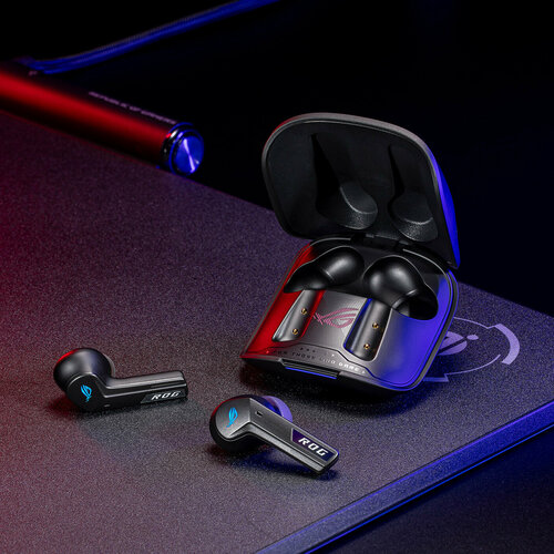 Беспроводные внутриканальные наушники Asus ROG Cetra True Wireless SpeedNova RGB с активным шумоподавлением ANC белый 34676₽