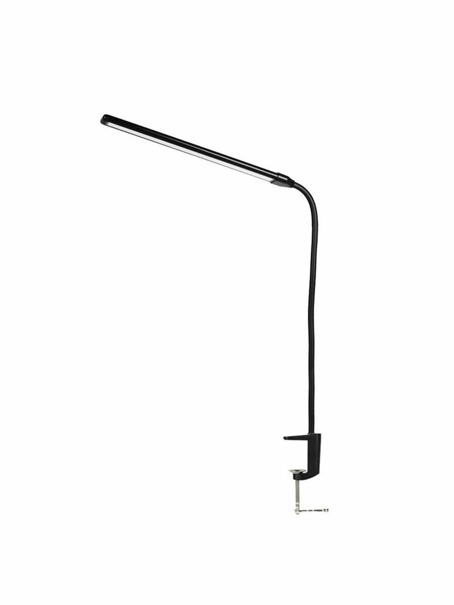 Настольная лампа, светильник, светодиодный, 12 Вт, для рабочего стола, на струбцине, гибкий провод — фото 1