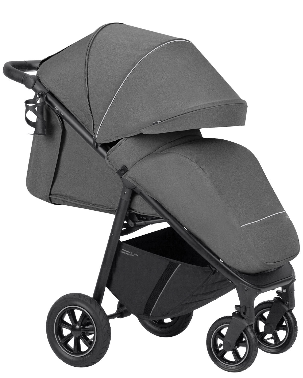 Обзор: Прогулочная коляска Carrello Bravo, цвет Lunar Grey (Графитовый), артикул производителя CRL-8512