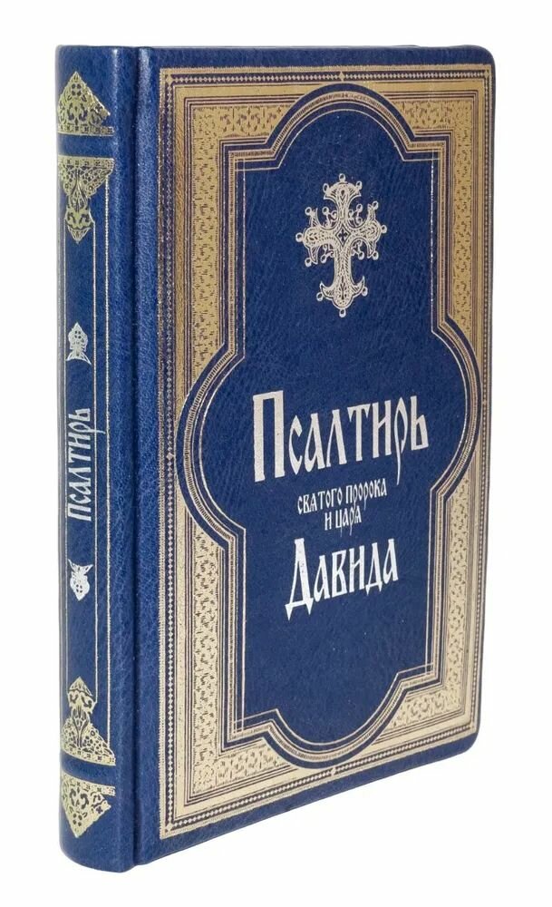 Псалтирь св. прор. и царя Давида в кожаном переплете, гражд. шрифт: подарочное издание — фото 1