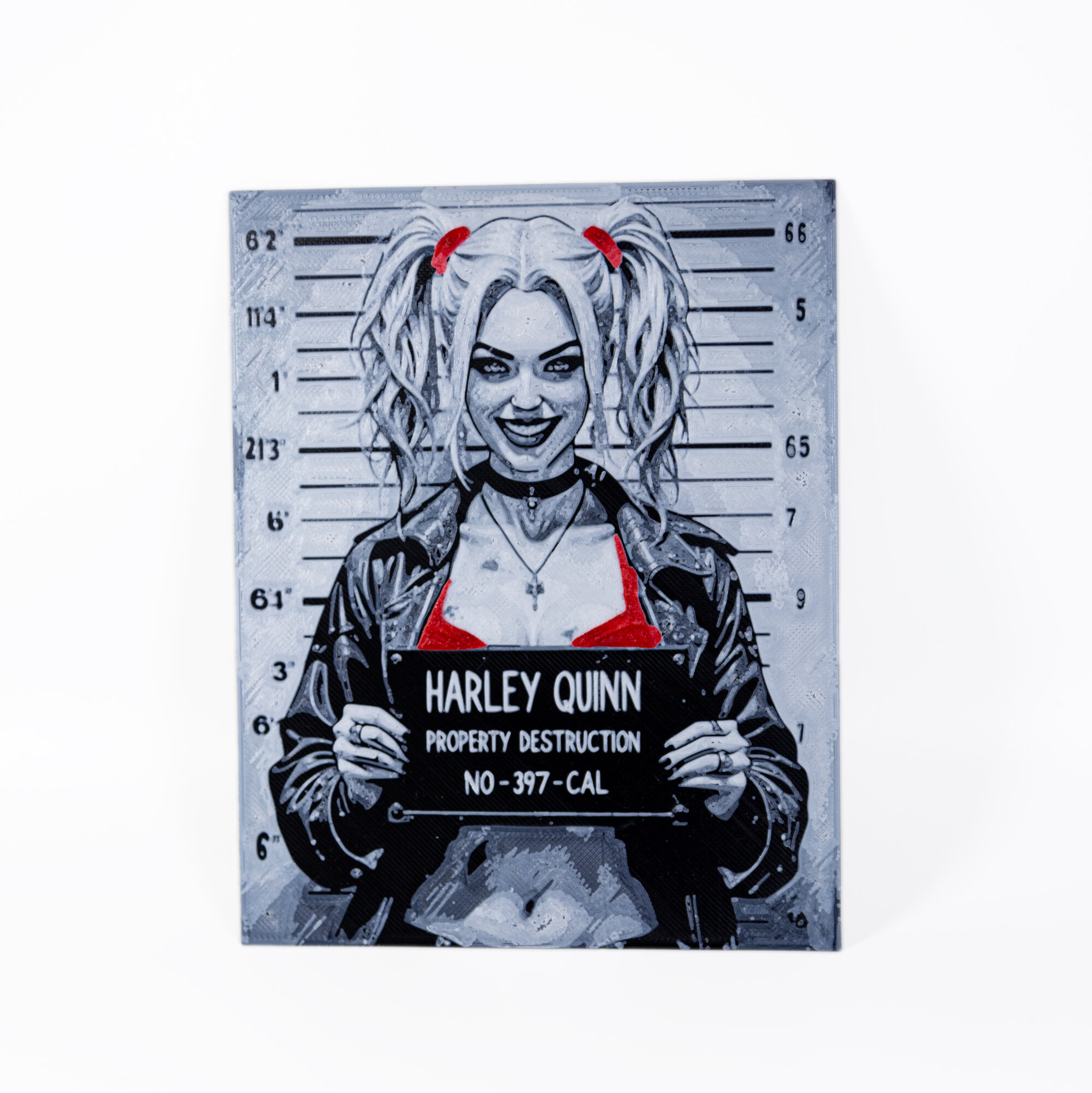 Табличка интерьерная "Harley Quinn" Харли Квинн 15х20см 3D печать