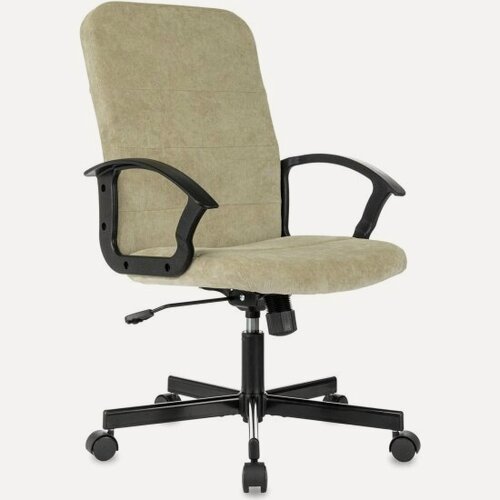 Изображение товара Кресло Бюрократ Triest Fabric песочный Light-21 черный