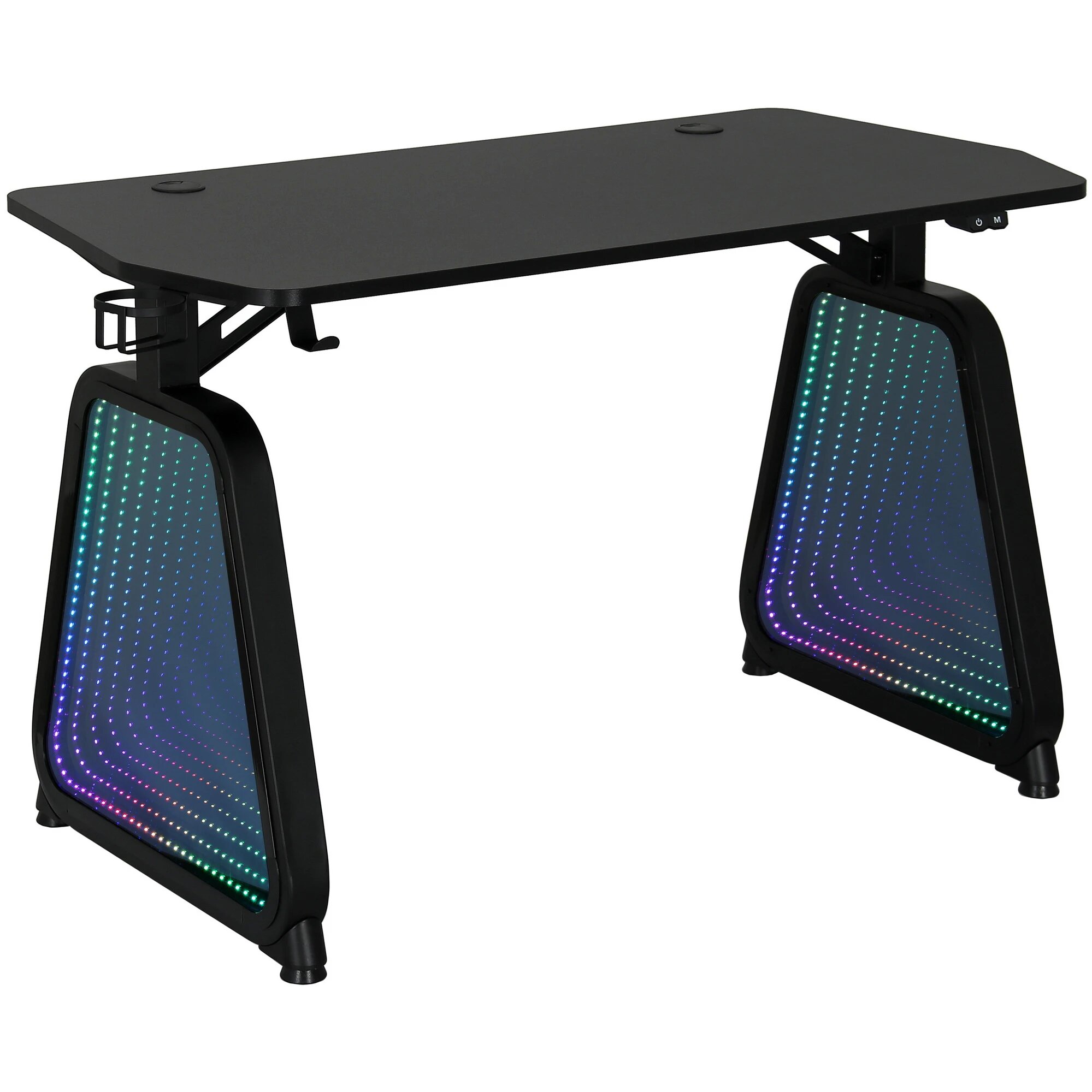 Стол компьютерный Ardor Gaming Portal, с LED-подсветкой, черный, 120х60х75см