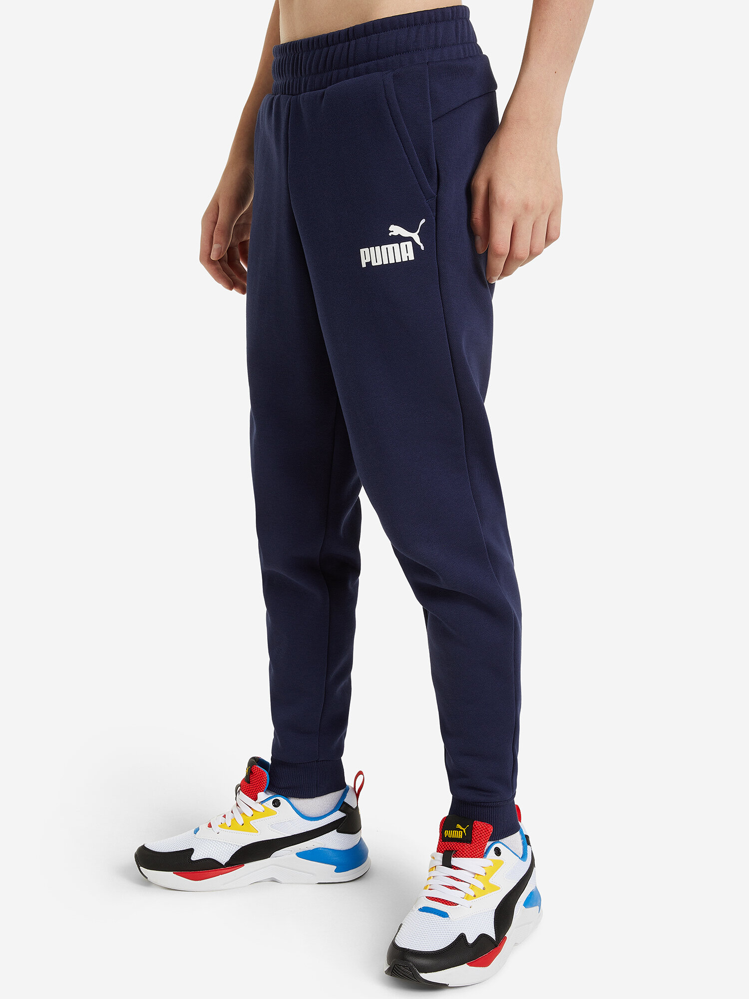 Брюки PUMA, размер 164, темно-синий
