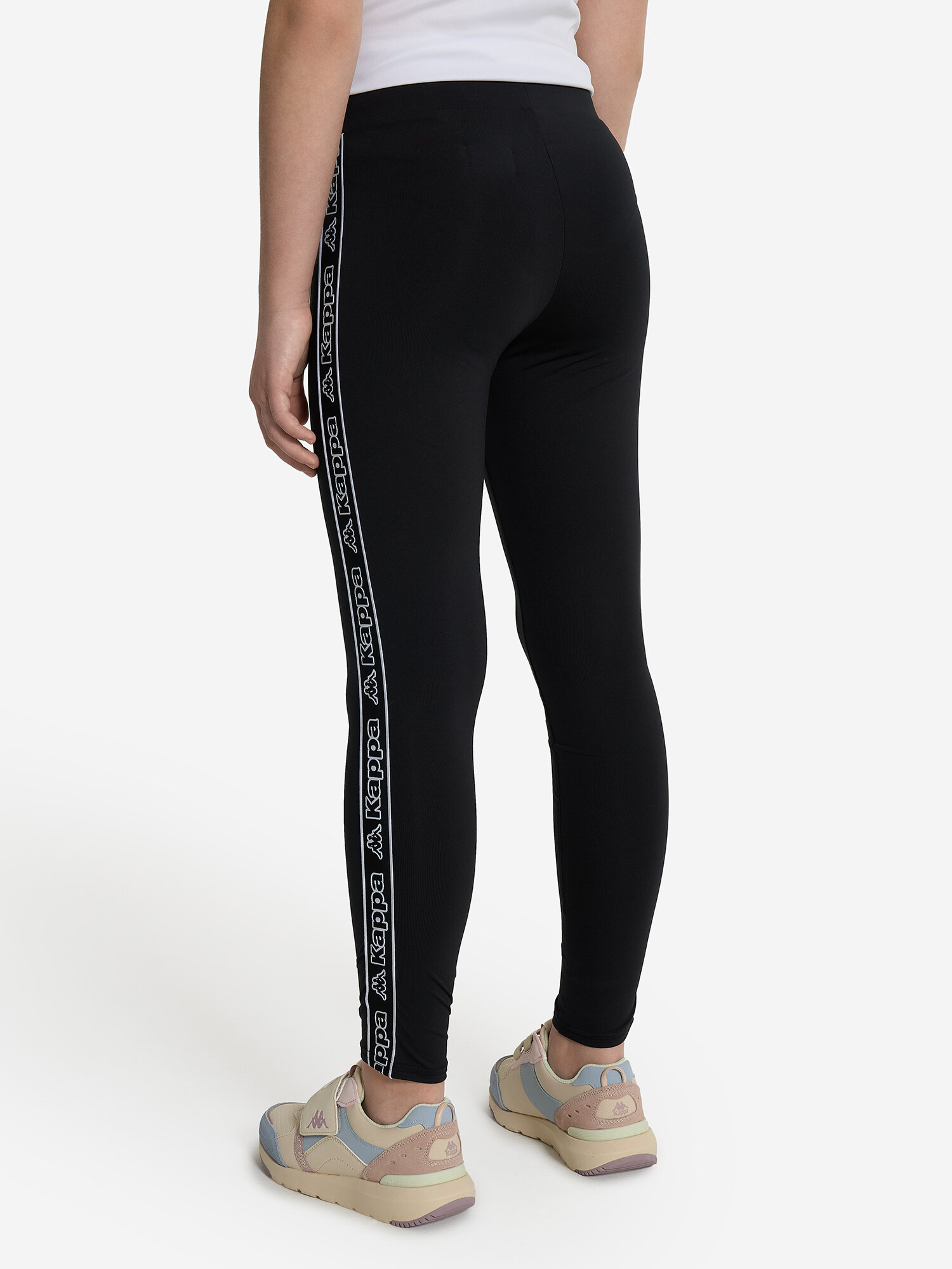 Легинсы спортивные Kappa, размер 158-164, черный — фото 1