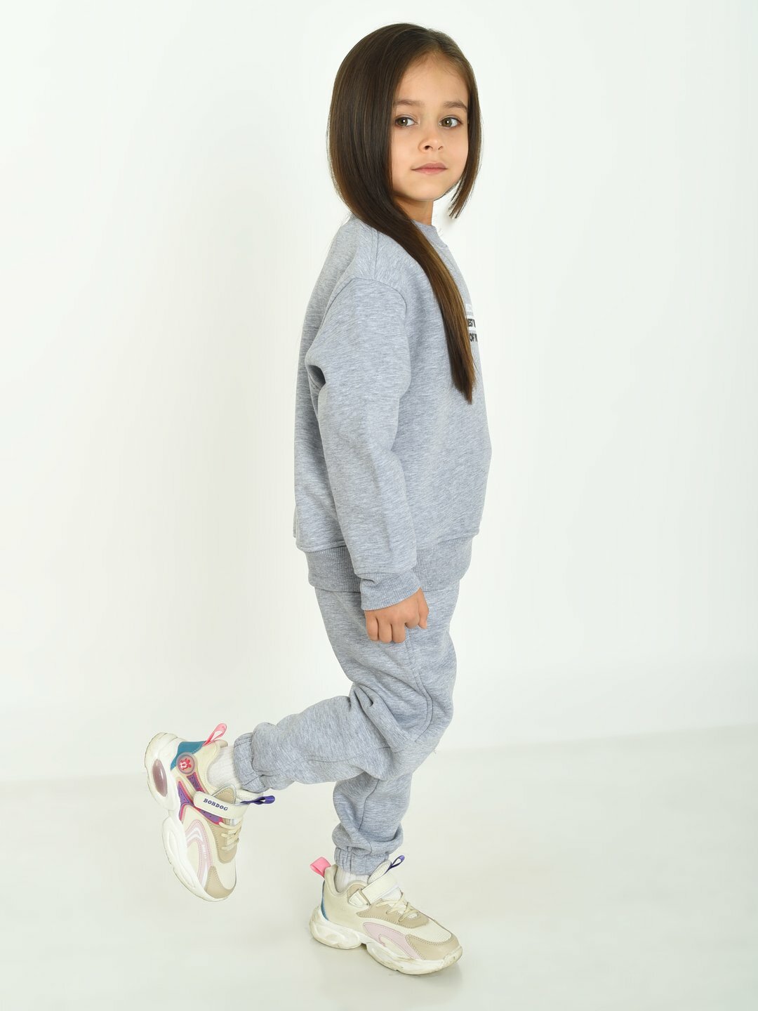 Костюм спортивный , размер 158, серый — фото 1