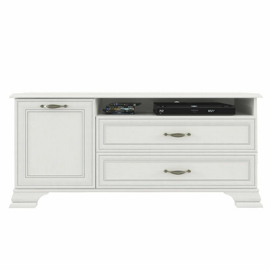 Тумба Anrex TIFFANY RTV 1D2SN, 62.4 x 37 x 130 см, цвет: вудлайн кремовый