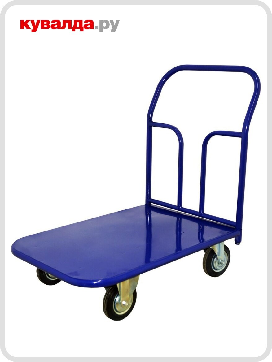 Тележка платформенная Rusklad ТП- 3 600 х 1000 мм с колесами 200 мм