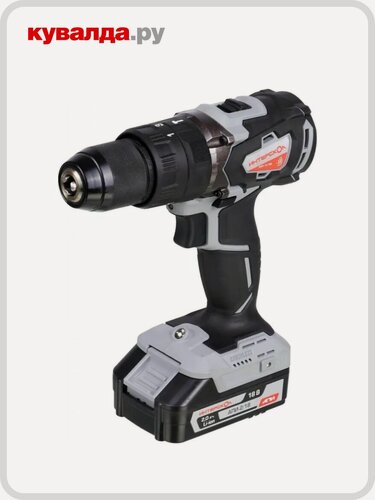Изображение товара Дрель-шуруповерт аккумуляторная ИНТЕРСКОЛ ДАУ-13/18 В ударная (2х2.0 Ач)