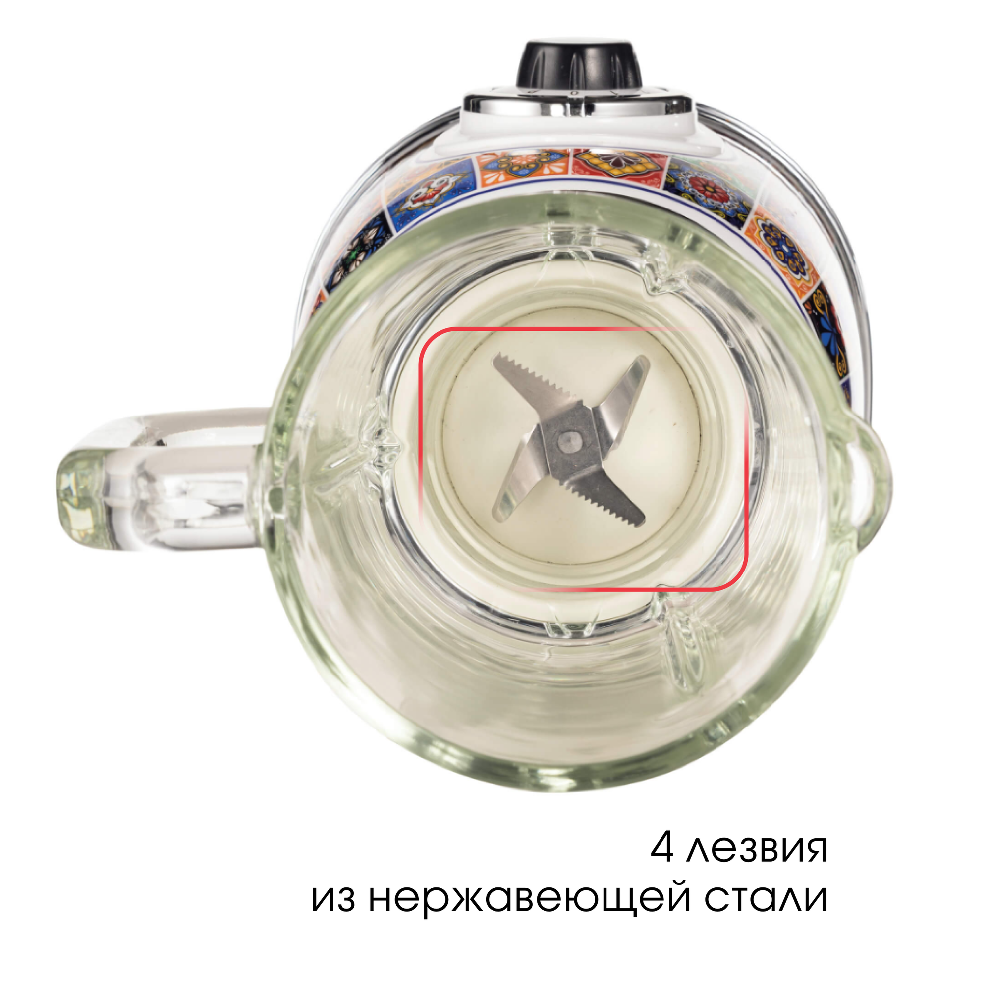 Блендер стационарный Ariete Positano, 1000 Вт, стеклянная чаша 1.5 л (00C05830PAR0) — фото 1