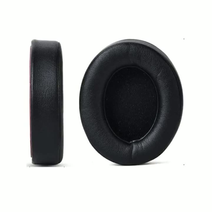 Амбушюры для наушников Beats Studio 2.0/Studio 3.0 черные, экокожа, 2 шт. — фото 1