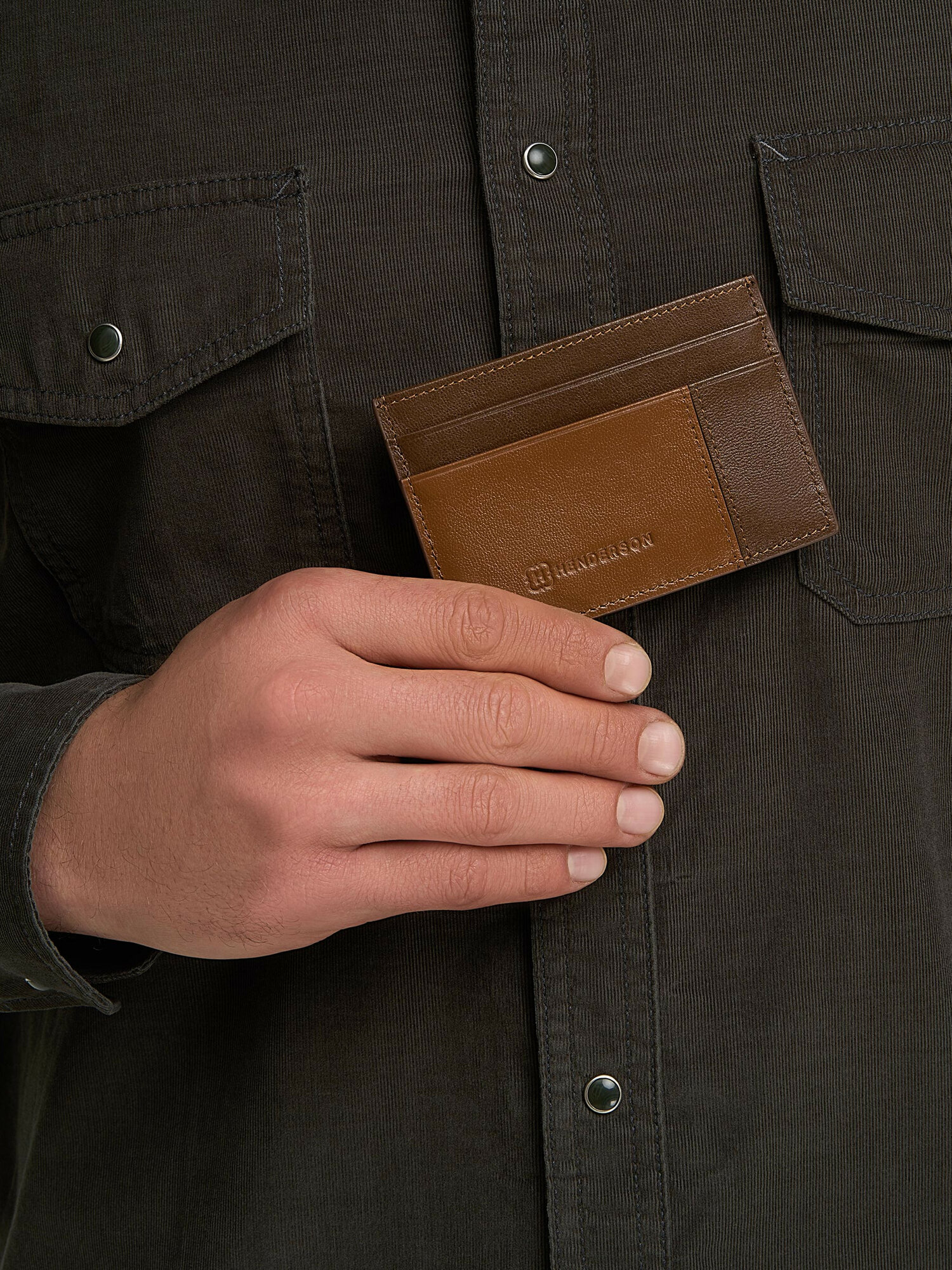 Визитница HENDERSON, коричневый — фото 1