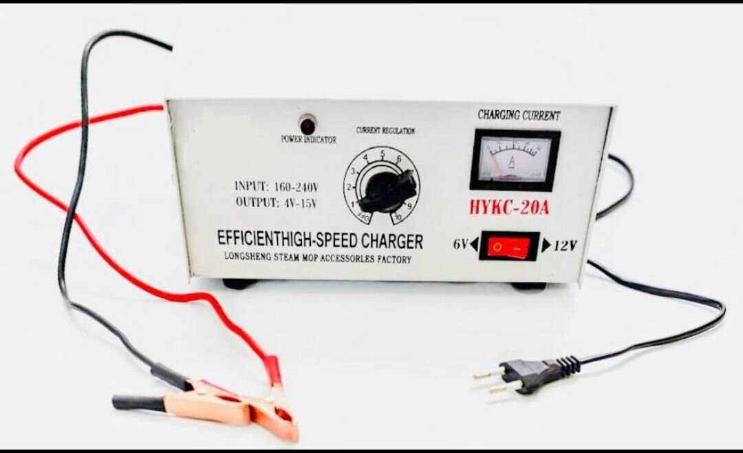Зарядное устройство для автомобильного аккумулятора 20А 6V / 12V — фото 1