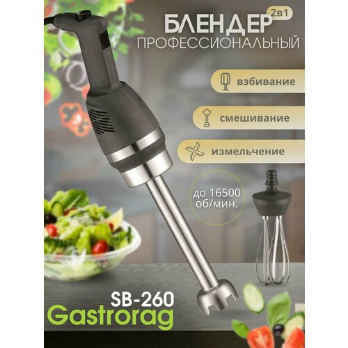 Погружной блендер профессиональный GASTRORAG SB-260 16500₽
