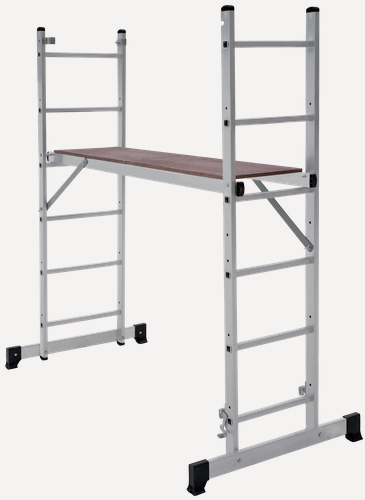Изображение товара Лестница-трансформер подмости 2-секционные Kroft 6 ступеней