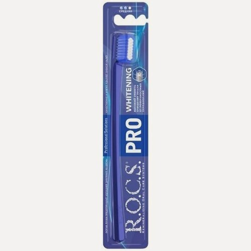 Изображение товара Зубная щетка R.o.c.s. Pro whitening, Средняя