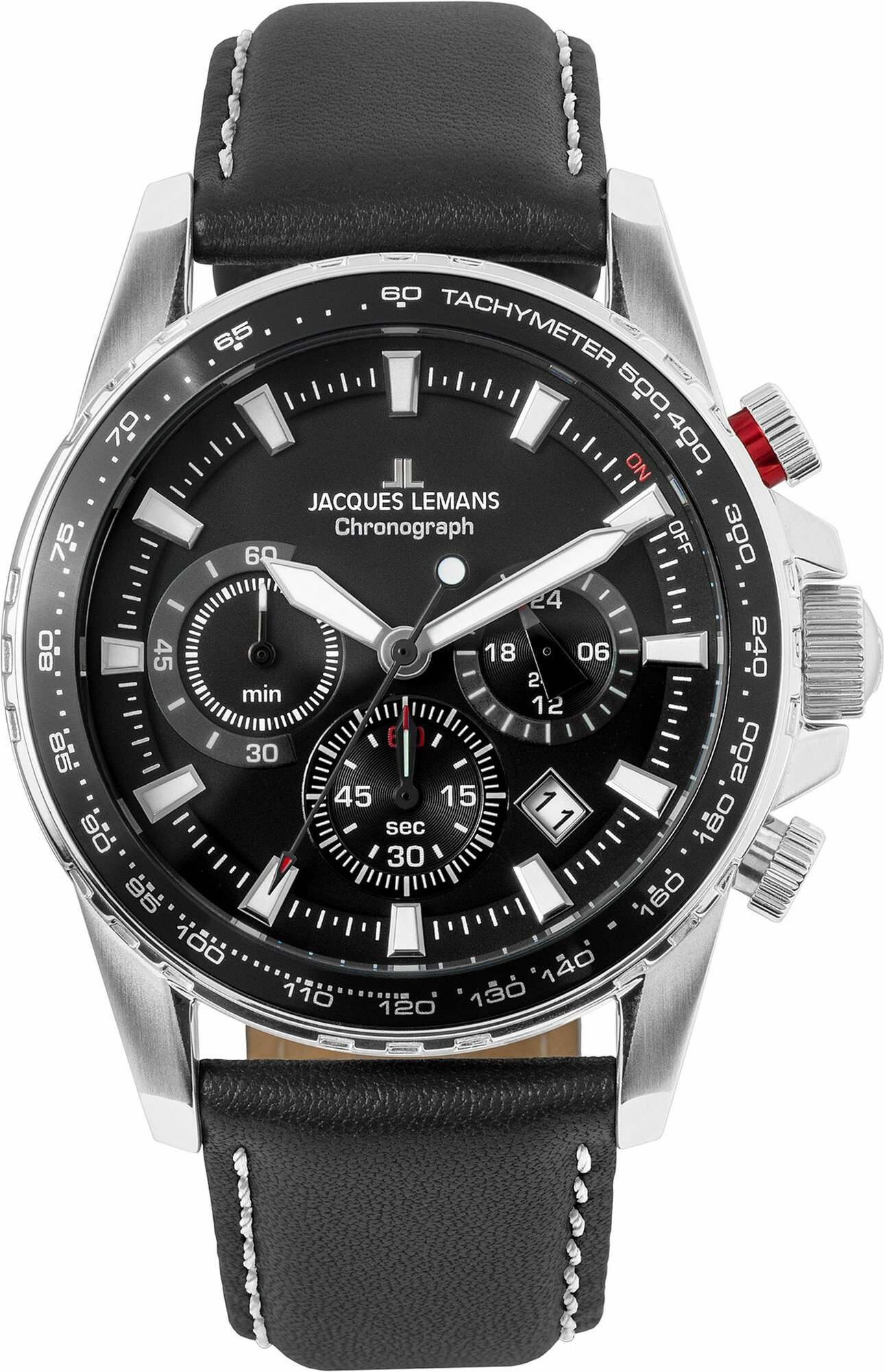 Наручные часы JACQUES LEMANS Sport, черный