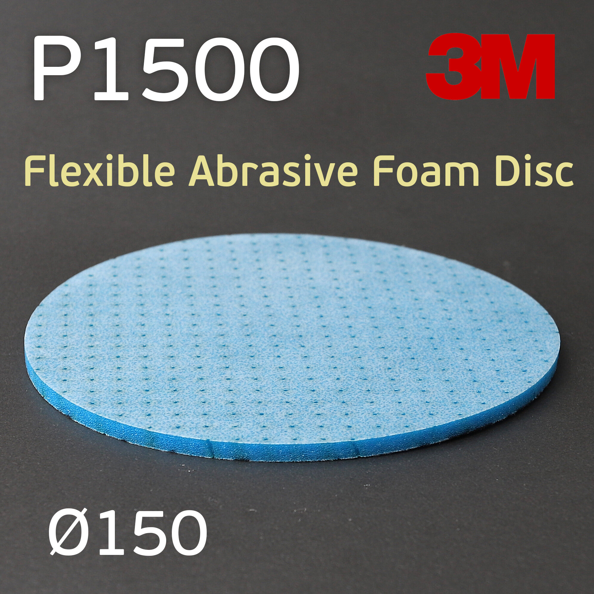 Круг на поролоне 3M Flexible Р1500 (150мм) шлифовальный на липучке