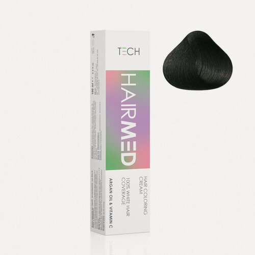 Изображение товара Перманентная крем-краска для волос Hairmed 1 Черный 100 мл