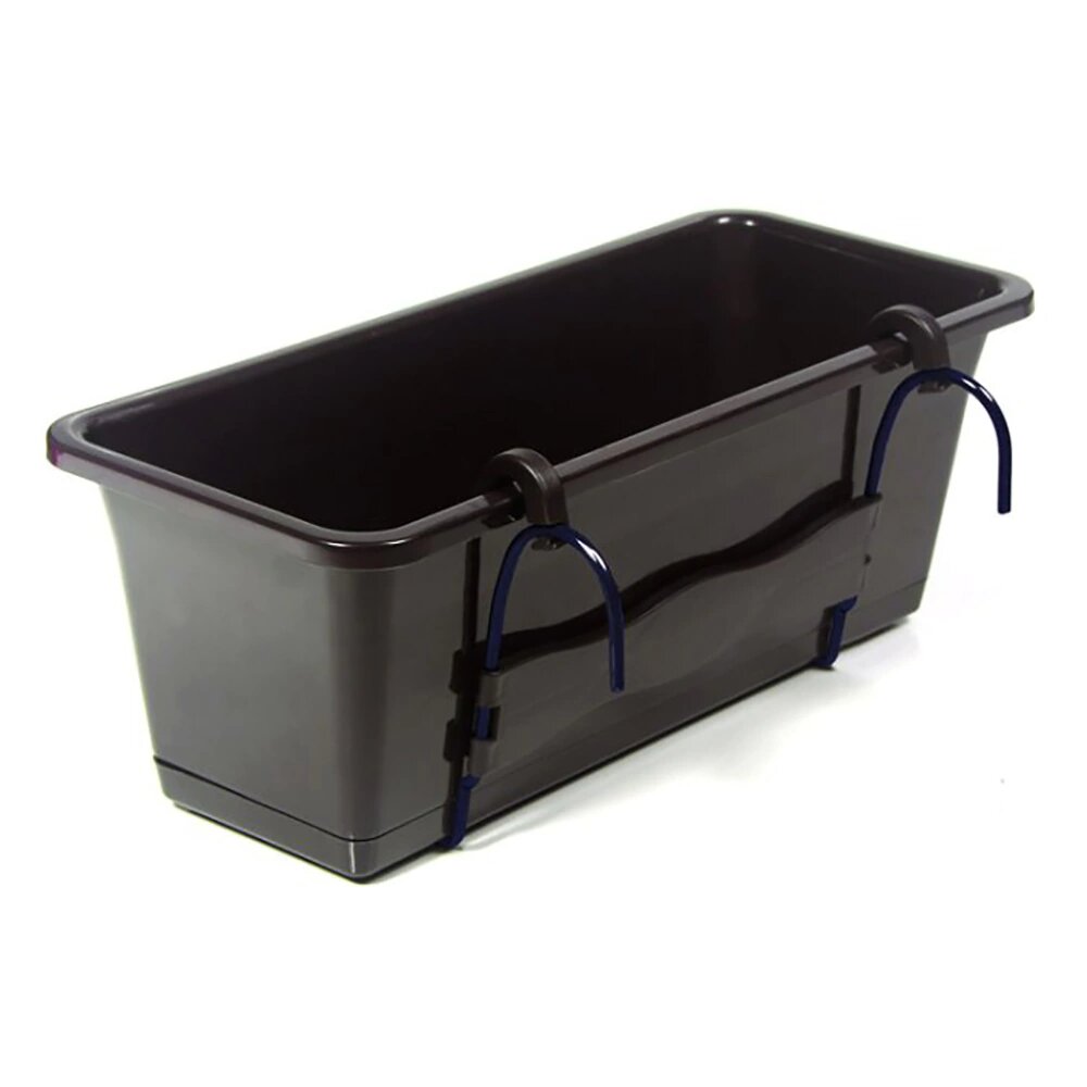 Балконный ящик пластиковый Camelia W коричневый 50х188х173 см 155 л