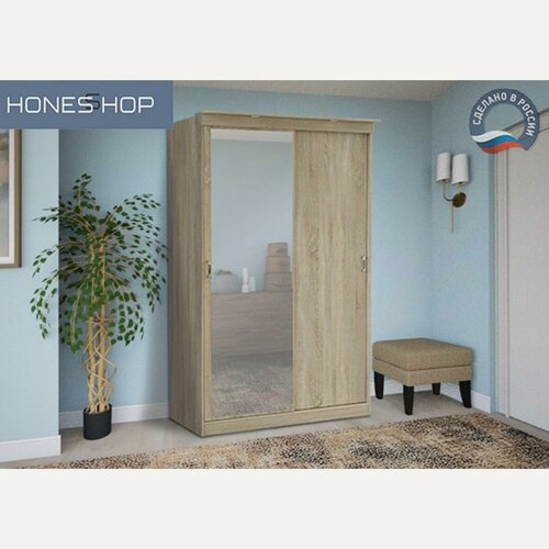 Изображение товара Шкаф-купе Элиот 2 ЛДСП дуб сонома, 80х50х210
