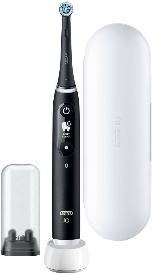 Электрическая зубная щетка Oral-B iO 6 Black Lava, 5 режимов, взрослая, с датчиком давления