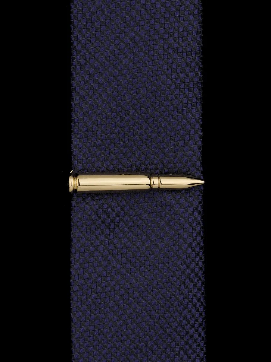 Зажим для галстука ШОПОГОЛИК, желтый — фото 1